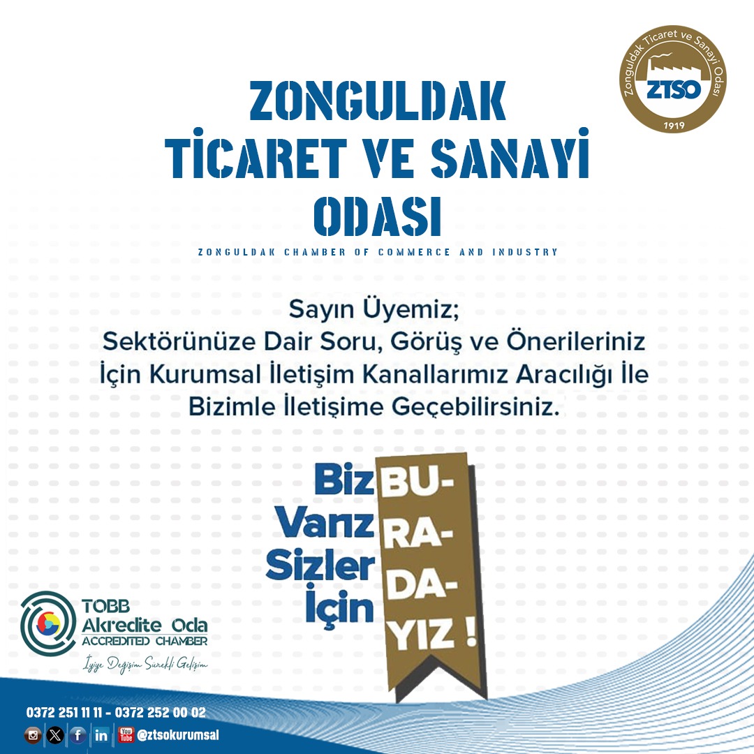 Faaliyet Raporları | Zonguldak Ticaret ve Sanayi Odası
